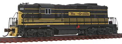 Bachmann EMD GP7 D&RGW #5102 N Scale Model Train Diesel Locomotive #62458