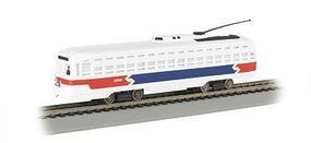 PCC Streetcar Philadelphia Septa (R/W/B) HO Scale Trolley and Hand Car #62937