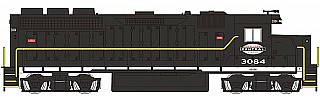 Bachmann GP 40 New York Central #3084 DCC Ready HO Scale Model Train Diesel Locomotive #63529