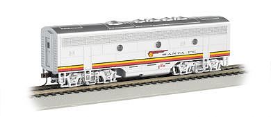 Bachmann F7 B DCC Sound Santa Fe (Red/Silver) HO Scale Model Train Diesel Locomotive #64401