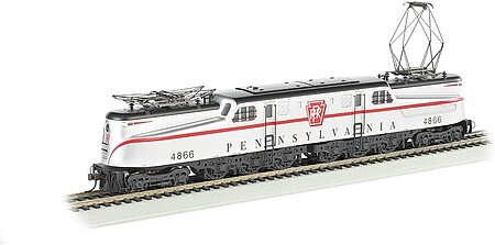 Bachmann GG-1 Pennsylvania Silver with Red W/dcc HO Scale Model Train Electric Locomotive #65204