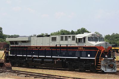 Bachmann Heritage GE ES44AC Central of Georgia HO Scale Model Train Diesel Locomotive #65401