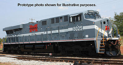 Bachmann GE ES44AC Monongahela #8025 DCC Sound HO Scale Model Train Diesel Locomotive #65407