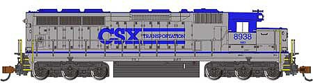 Bachmann SD45 CSX Transportation #8938 DCC/Sound N Scale Model Train Diesel Locomotive #66457