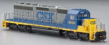 Bachmann EMD SD40-2 CSX Bright Future #8036 HO Scale Model Train Diesel Locomotive #67013