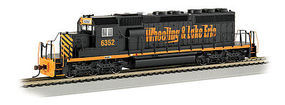 SD40-2 Wheeling & Lake Erie 6352 HO Scale Model Train Diesel Locomotive #67020