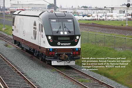 Bachmann Charger SC-44 Amtrak Cascades #1400 DCC HO Scale Model Train Diesel Locomotive #67904