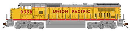 Bachmann Dash 8-40CW Union Pacific #9358 DCC and Sound HO Scale Model Train Diesel Locomotive #68514