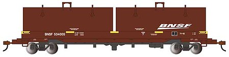 Bachmann 55 Steel Coil Car BNSF #534005 HO Scale Model Train Freight Car #71401