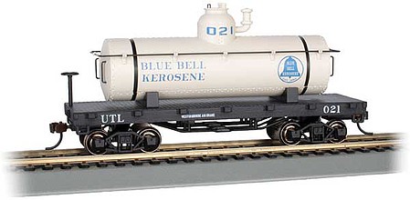 Bachmann Old-Time Tank Car Blue Bell Kerosene #021 HO Scale Model Train Freight Car #72106
