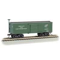 Bachmann Old-Time Box Car Chicago & North Western HO Scale Model Train Freight Car #72306