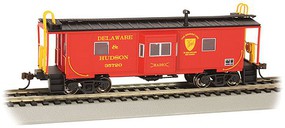 Bachmann Steel Bay-Window Caboose Delaware & Hudson #35720 HO Scale Model Train Freight Car #73207