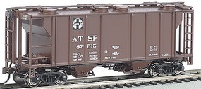 Bachmann PS-2 2bay Covered Hopper ATSF HO Scale Model Train Freight Car #73501