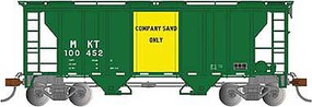 Bachmann PS-2 Two Bay Covered Hopper MKT #100452 HO Scale Model Train Freight Car #73508