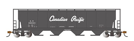 Bachmann 4-bay Cylindrical Hopper Canadian Pacific with FRED HO Scale Model Train Freight Car #73804