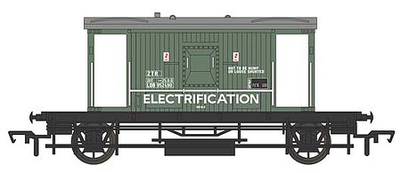 Bachmann Track Cleaner Brake Van Departmental #LD952490 HO Scale Model Train Freight Car #74904