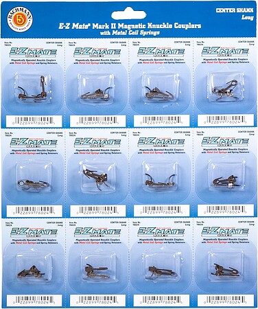 Bachmann E-Z Mate II Coupler Center Shank Long (12) HO Scale Model Train Coupler #78024