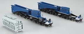 Spectrum 380-Ton Schnabel Car Blue/Black HO Scale Model Train Freight Car #80501