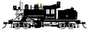 50 Ton Two-Truck DCC Climax Demonstrator HO Scale Model Train Steam Locomotive #80603
