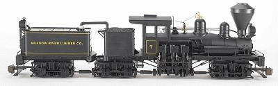 Bachmann 3-Truck Shay w/DCC Meadow River Lumber Co. #7 G Scale Model Train Steam Locomotive #82496