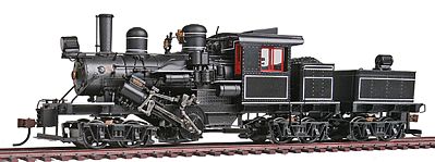 Bachmann 3-Truck 70-Ton Climax - DCC Painted, Unlettered HO Scale Model Train Steam Locomotive #82902