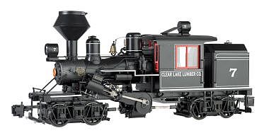 Bachmann 2-Truck Climax Clear Lake Lumber Co. #7 G Scale Model Train Steam Locomotive #86093