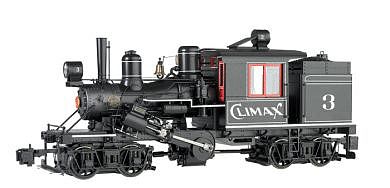 Bachmann 2-Truck Climax Climax Manufacturing Co. #3 G Scale Model Train Steam Locomotive #86095