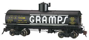Bachmann Frameless Tank Car Gramps #88169 G Scale Model Train Freight Car #88494