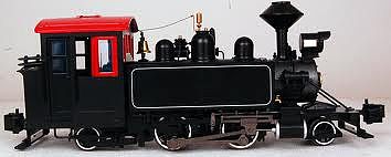 Bachmann 2-4-2T Steam Locomotive DCC Ready Painted, Unlettered Black G Scale #91198