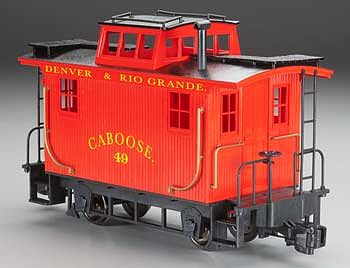 Bachmann Bobber Caboose Denver & Rio Grande G Scale Model Train Freight Car #93106