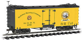 Bachmann Reefer Berkshire Brewing Co. Golden Spike G Scale Model Train Freight Car #93265 Bachmann Reefer Berkshire Brewing Co. Golden Spike G Scale Model Train Freight Car #93265