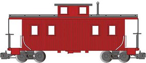 Bachmann Eight-Wheel Wood Center-Cupola Caboose Unlettered G Scale Model Train Freight Car #93804