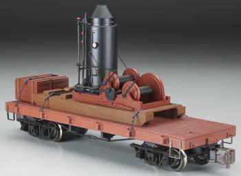 Bachmann Log Skidder w/Crates On 20 Log Car G Scale Model Train Freight Car #95699