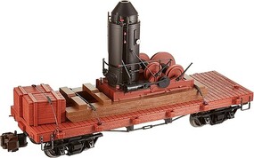 Bachmann Log Skidder w/Crates On 20' Log Car G Scale Model Train Freight Car #95699