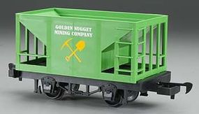 Bachmann Hopper Li'l Big Haulers Golden Nugget Mining Co. G Scale Model Train Freight Car #98097 Bachmann Hopper Li'l Big Haulers Golden Nugget Mining Co. G Scale Model Train Freight Car #98097