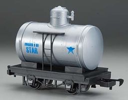 Bachmann Tank Car Li'l Big Haulers North Star (silver, blue) G Scale Model Train Freight Car #98098