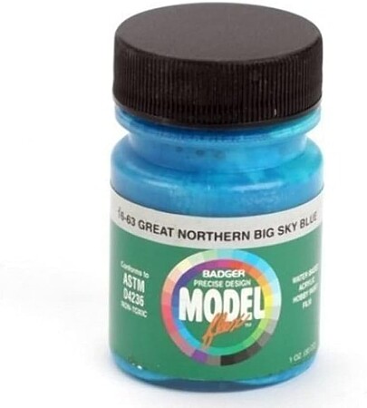 Badger Modelflex Railroad Color Great Northern Big Sky Blue Model Airbrush Acrylic Paint #1663