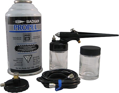 Badger Basic Spray with Propel Airbrush and Airbrush Set #250-3