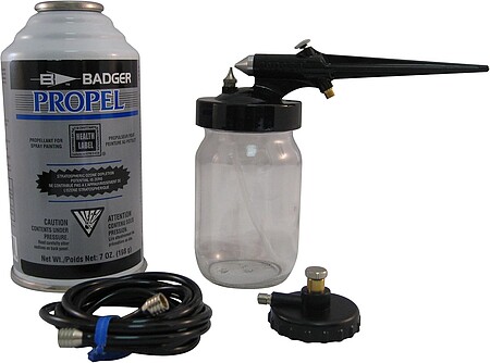 Badger Air-Brush Co. 250 Spray Gun Deluxe Set with Propellant