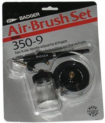Badger Medium Head Single Action Bottom Feed Airbrush (Blister/Cd) Airbrush and Airbrush Set #3509