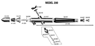 Badger Needle Adjusting Screw Model 200 Airbrush Accessory #50027