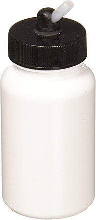 Badger Plastic Jar w/350 Adapter 3 oz Airbrush Accessory #51-0056