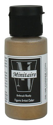 Badger Minitaire Copper Coin 1oz Hobby and Model Acrylic Airbrush Paint #d6168