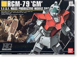 Bandai HG Gundam RGM-79 GM Snap Together Plastic Model Figure Kit 1/144 Scale #101787