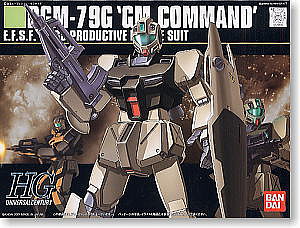 Bandai HG Gundam - RGM-79G GM COMMAND Snap Together Plastic Model Figure Kit 1/144 Scale #125299