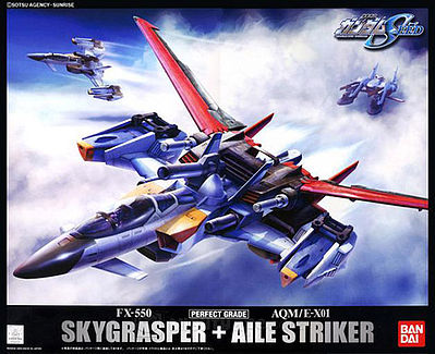 Bandai PG Gundam - Skygrasper & Aile Striker Snap Together Plastic Model Figure Kit #134101