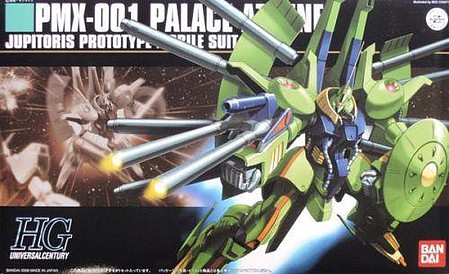 Bandai HG Gundam - PMX-001 Palace Athene Snap Together Plastic Model Figure Kit 1/144 Scale #141425