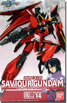 Bandai MG Gundam - ZGMF-X23S Savior Gundam Snap Together Plastic Model Figure Kit 1/100 #146730