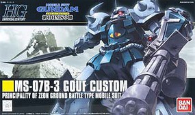 Bandai 117 MS-06bGOUF CUSTOM HG Snap Together Plastic Model Figure #165503 Bandai 117 MS-06bGOUF CUSTOM HG Snap Together Plastic Model Figure #165503