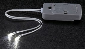 Bandai Lighting Unit- Switch/Battery Box Wired w/2 white LED lights Bandai Lighting Unit- Switch/Battery Box Wired w/2 white LED lights